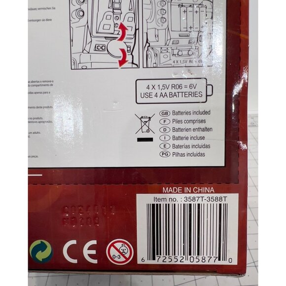 CYBOTRONiX Turbo Fighter Red Attack Robot 15” Mars Autotron New NOS - Picture 7 of 7